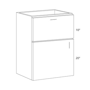 2 PCS: 1 Drawer (10"), 1 Door